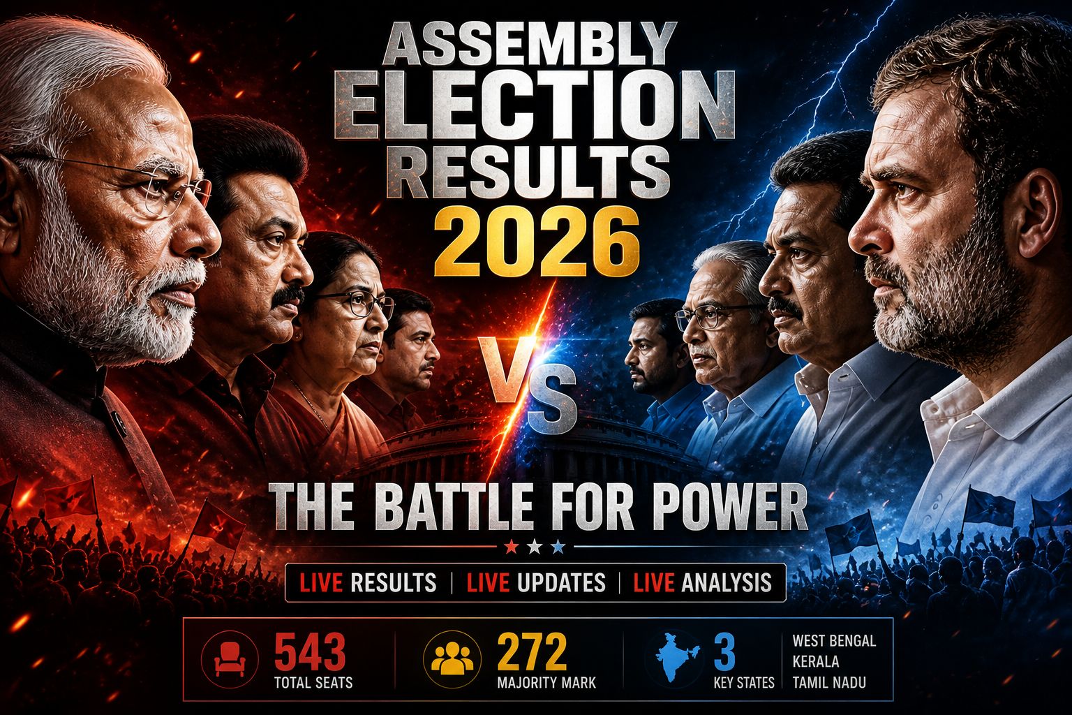 Kerala Election Results 2026 Live: Seat-wise Counting Updates, Winners and Alliance Trends