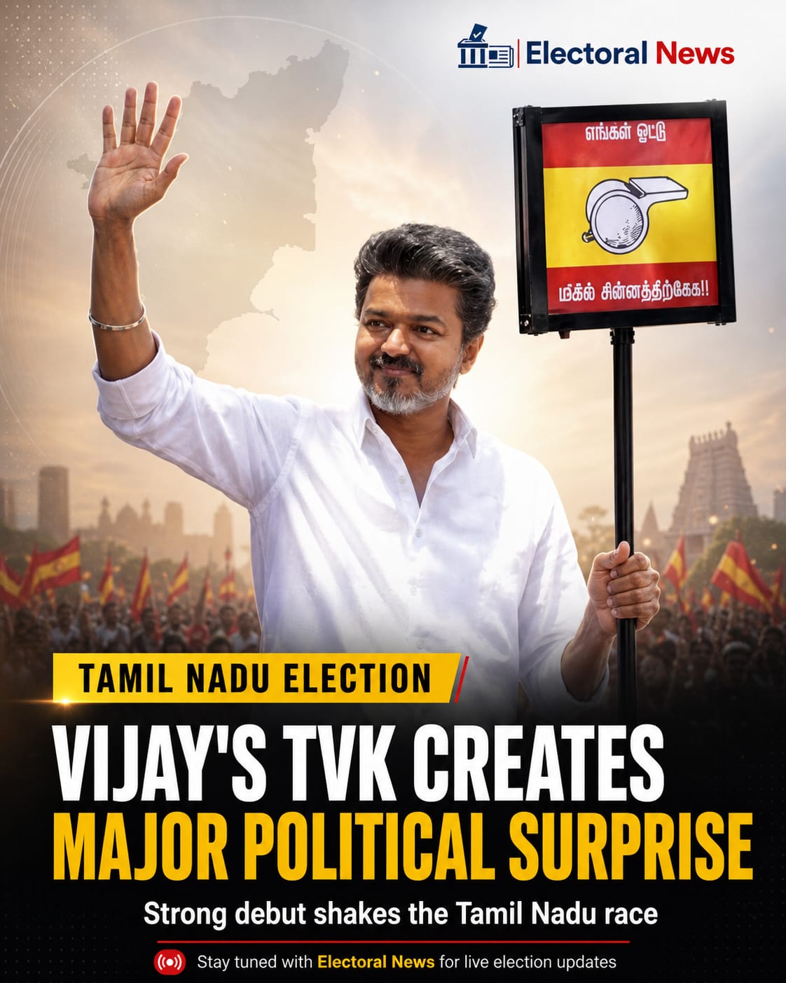 Tamil Nadu Election: Vijay’s TVK Creates Major Political Surprise