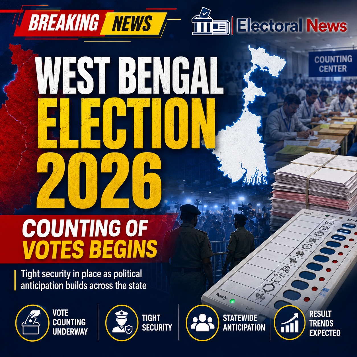 Bengal Election Results 2026: Senior Opposition Leader Makes Major Claim as Counting Begins